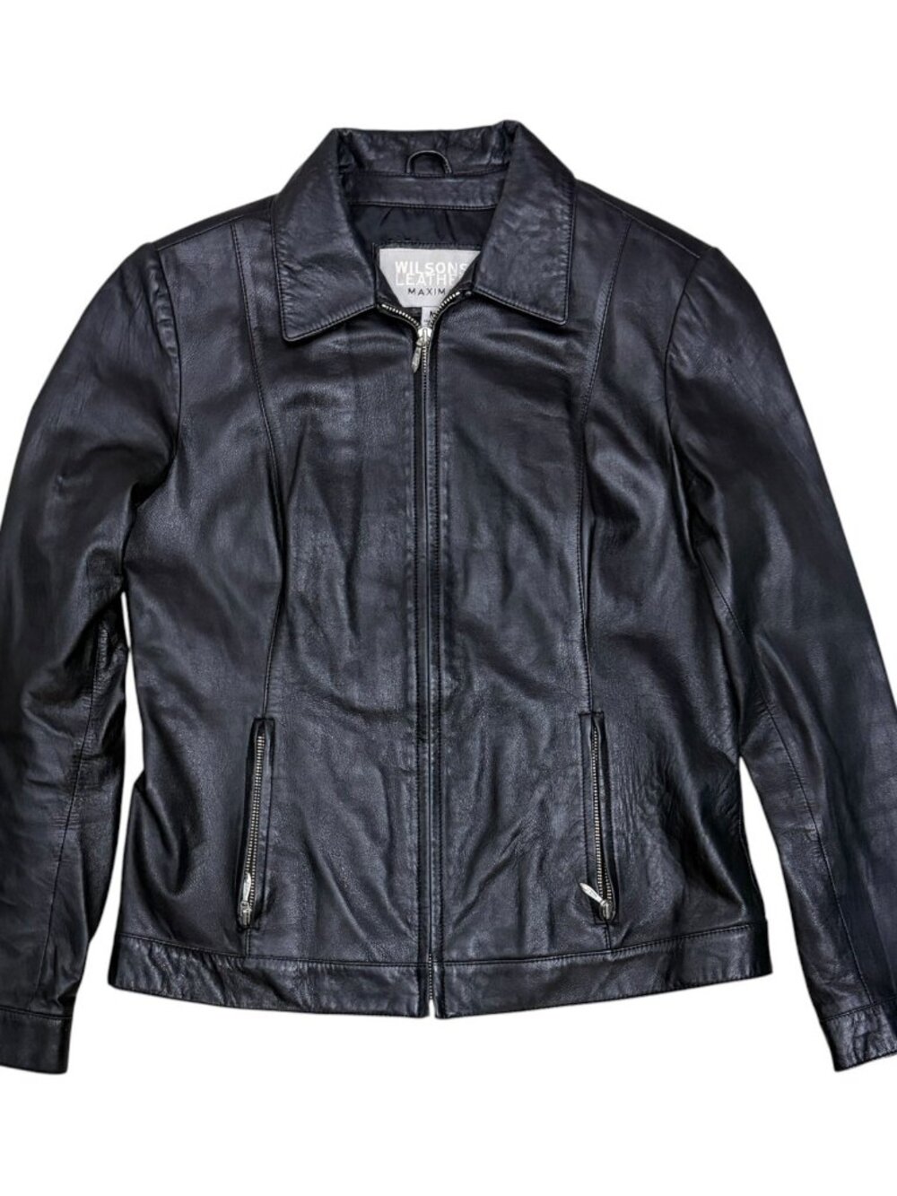 WILSONS LEATHER MAXIMA Jacket Vintage Y2K Designer Casual Coat Womens Medium